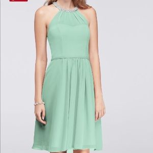 David’s Bridal Bridesmaid Dress Mint
